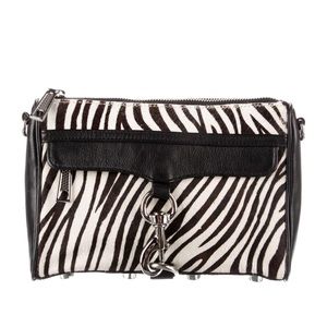 Leather Trim Crossbody / Clutch